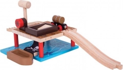 Bigjigs Rail barrel loading station