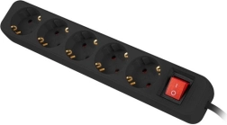 Multiprise parafoudre 5 prises, 3 m, noire