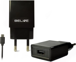 USB wall charger with microUSB cable 1A black