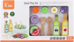 wooden salad set for children