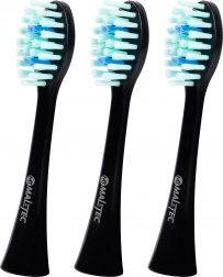 Ersatzbürstenköpfe für die Schallzahnbürste TOOTHIE X1, schwarz, 3 Stk.