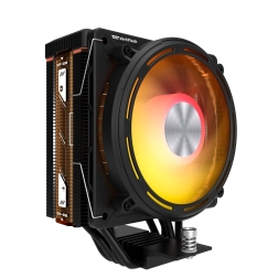 Air CPU cooler darkflash E400 with ARGB and LED display (black)