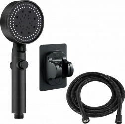 Zwarte doucheset AG894A - 3 stuks