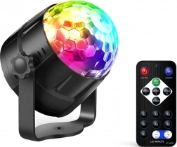 Disco LED RGB Projection Ball with Sound Sensor