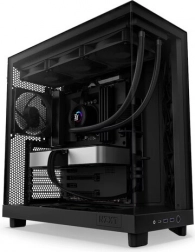 NZXT H6 Flow PC Case with Side Window Black