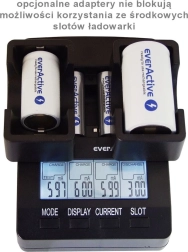 EVERACTIVE NC-3000 smart charger for AA/AAA with C/D support (with adapter)