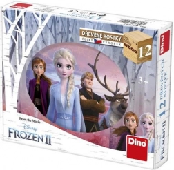 Dino cubes en bois FROZEN II, 12 pcs
