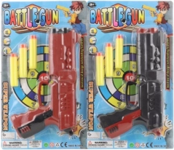 Plastic toy gun with foam darts for kids