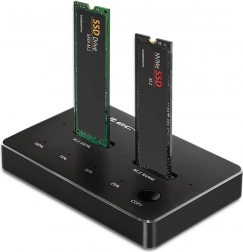 Dockingstation voor M.2 SSD | NVMe | SATA | USB‑C | Dual 2 x 2TB