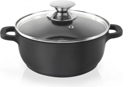 Granieten pan met glazen deksel GRANDE 16 cm, 1,4 l