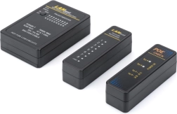 RJ45/RJ12/RJ11/BNC network and communication cable tester with automatic scanning and PoE