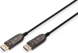 Hybride DisplayPort-kabel 1.4 AOC 8K 60 Hz DP–DP 20 m – 15 m