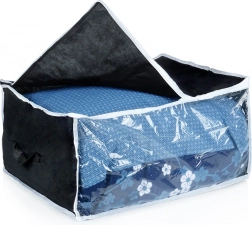 Storage bag for bedding 87 L with transparent window
