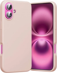 siliconen hoesje met MagSafe voor iPhone 16 Plus roze Vention