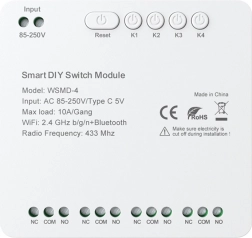 Module de commutation intelligent à quatre canaux AVATTO pour bricoleurs 250 V