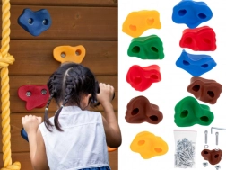 Klettergriffe für Kinder 10 Stk. buntes Set mit Schrauben