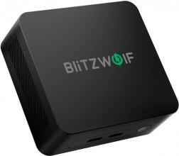 Mini PC BlitzWolf with Windows 11, Intel N100, 16 GB RAM, 512 GB SSD (black)