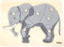 Wooden Montessori Elephant Board