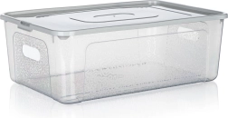 Plastic storage box with lid 11 l