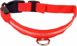 LED-halsband voor honden rood
