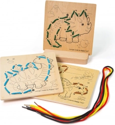 Bigjigs Toys Lacing by Numbers Dinosaurs
