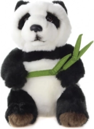 Plush Panda with Leaf 18 cm