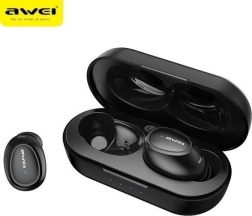 AWEI kabellose Bluetooth-5.0-Kopfhörer mit Dockingstation, schwarz