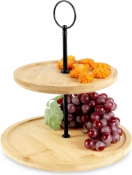 Zweiteilige Bambus-Etagere 24 cm
