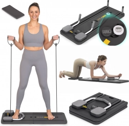 Klappbares Pilates-Board mit LCD-Timer und Expandern ModernHome