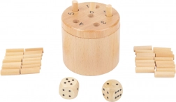 Small foot Super Six – wooden dice game for 2–6 players