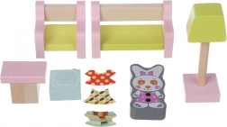 Wohnzimmer - Holzmöbel für Puppen Cubika