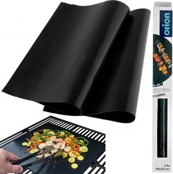 Teflon‑Back- und Grillmatte schwarz 40 × 33 cm, 2 Stück