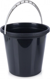 Plastic black bucket 10 l