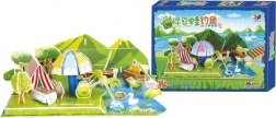 Three-layer foam 3D puzzle Frog Pond small foot