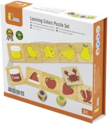 Wooden Educational Game Match and Sort Colors and Shapes