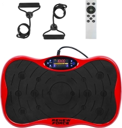 Renew Force Vibration Plate with Bluetooth and Resistance Bands