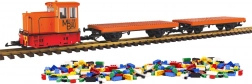 Starter Set of Construction Train with Diesel Locomotive