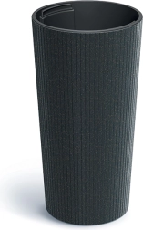 Lamia Slim Eco Wood Planter, anthracite