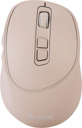 Draadloze muis 2,4 GHz met stille schakelaars en USB‑C-opladen – Beige