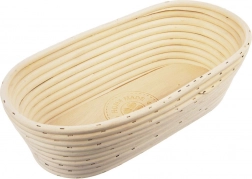 Rattan bread proofing basket HOME MADE 1.5 kg, oval 32 × 15 × 9 cm