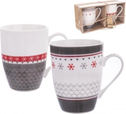 Porcelain mugs 340 ml, set of 2 pcs