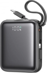 Mini power bank Joyroom JR-PBF27 10000mAh with dual cable black