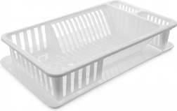 White dish drainer 45.5 × 28 × 10 cm