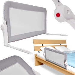 Barrière de lit de protection 120 cm gris