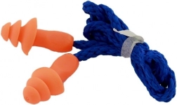 Gehörschutzstöpsel mit Schnur, wiederverwendbar, Dämpfung 32 dB