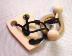 Wooden Puzzle in Dumbbell Shape