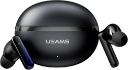 USAMS Echo E02 TWS Wireless Earbuds with ANC and ENC, Black