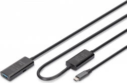 Actieve verlengkabel USB-C - USB-A 10m, USB 3.2 Gen1 5Gbps