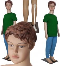Mannequin enfant garçon 110 cm pour vitrines et prises de vue