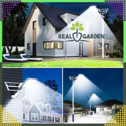 Garden solar pole light 50 W, 100 LED